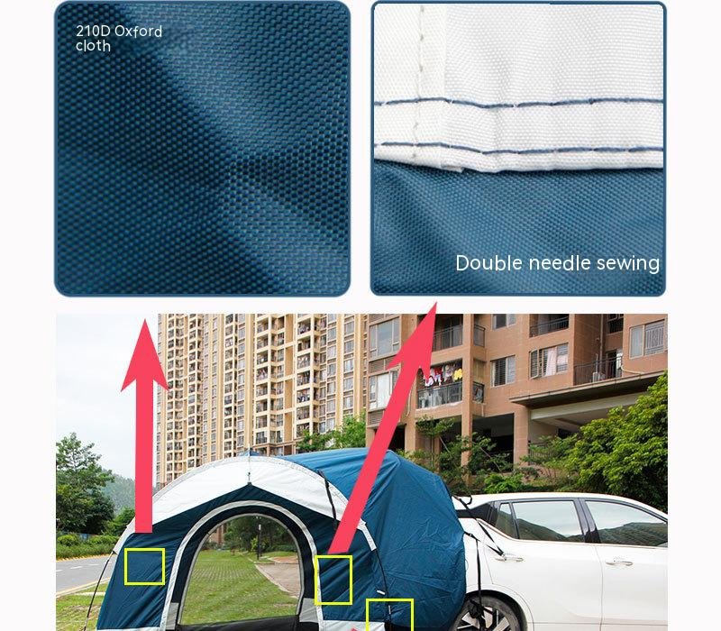 Outdoor Double-sized Self-driving Car Multi-functional Tent for Car Side and Rear - Image 6