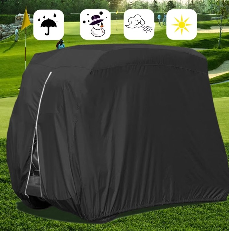 Hot Sale Waterproof Sunproof Golf Cart Cover Breathable Heavy Duty Golf Cart Rain Cover - Image 6