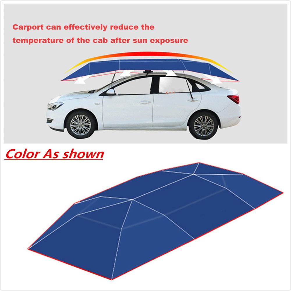 Custom Designed Car Cover Sunshade Umbrella Waterproof 3.5M*2.2M Oxford Fabric - Image 6