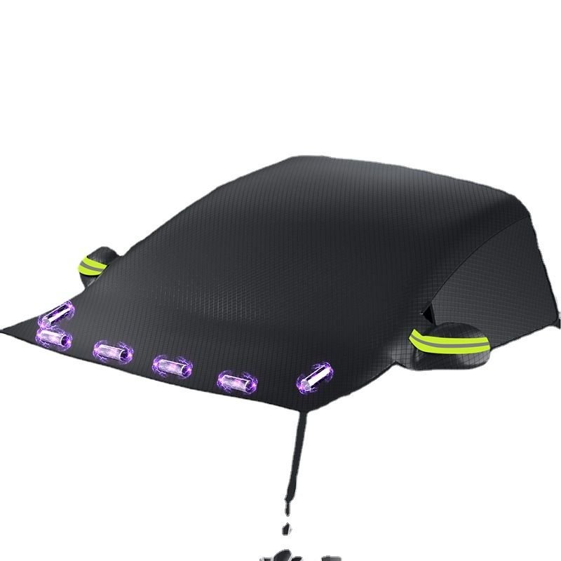 Waterproof UV Protection Car Windshield Cover Car Ice Snow Cover with Reflective Strip Side Mirror Covers - Image 6