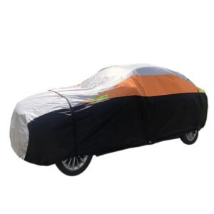 210g Hail Proof Outdoor Car Cover Thickened Black PP Padded Cotton Made of Durable Polyester Material