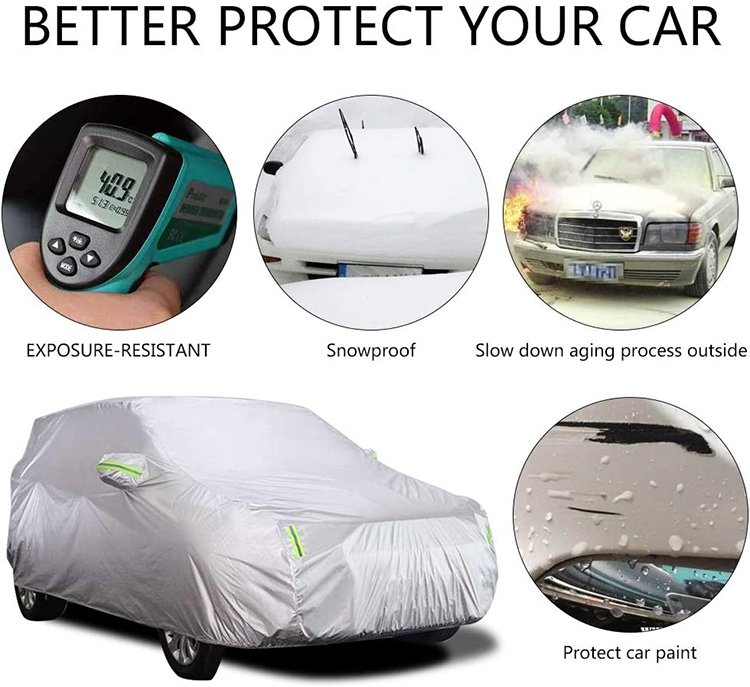 Car Covers Hail Car Cover Fabric Waterproof Sun Cover for Car Suv - Image 3