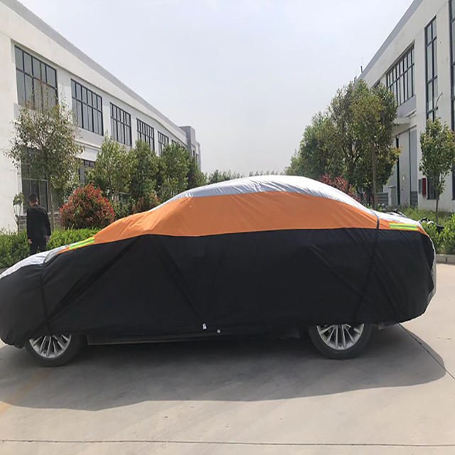Waterproof Outdoor UV Protection Full Car Cover Polyester Sedan Cover - Image 4